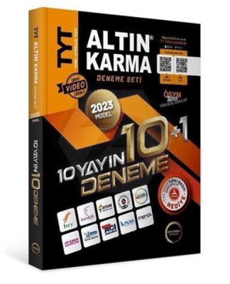 Altın Karma 2023 TYT 10 Farklı Yayın 10 Farklı Deneme + Son 1 Yıl Çıkmış Sorular Hediye - Altın Karma Yayınları