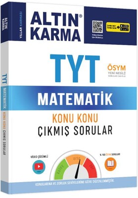 Altın Karma TYT Matematik Konu Konu Çıkmış Sorular Yeni - Altın Karma Yayınları