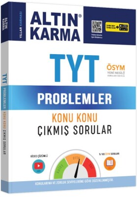 Altın Karma TYT Problemler Konu Konu Çıkmış Sorular (Yeni) - Altın Karma Yayınları