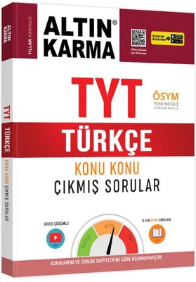 Altın Karma TYT Türkçe Konu Konu Çıkmış Sorular Yeni - Altın Karma Yayınları