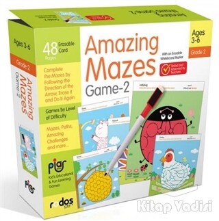 Amazing Mazes Game -2 - Grade-Level 2 - Ages 3-6 - Piar Kids