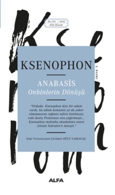 Anabasis Onbinlerin Dönüşü - Alfa Yayınları