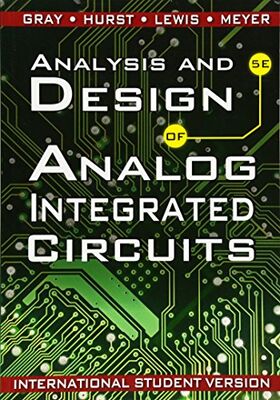 Analysis and Design of Analog Integrated Circuits - 1