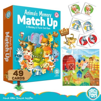 Animals Memory Match Up - Circle Toys