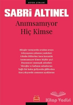 Anımsamıyor Hiç Kimse - Kırmızı Kedi Yayınevi