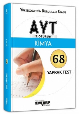 Ankara AYT 2. Oturum Kimya Yaprak Test (Yeni) - Ankara Yayıncılık