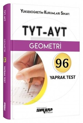 Ankara TYT - AYT Geometri 96 Yaprak Test (Yeni) - Ankara Yayıncılık