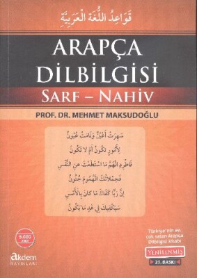 Arapça Dilbilgisi Sarf-Nahiv - Akdem Yayınları