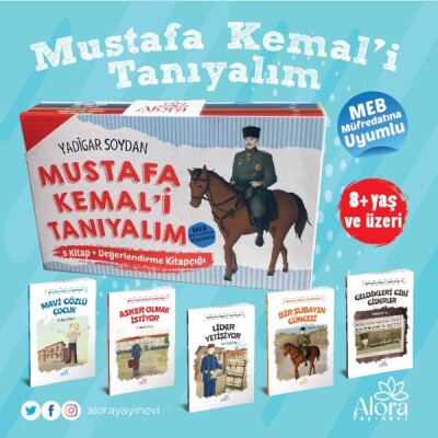 Atatürk- Mustafa Kemali Tanıyalım (Renkli -5 Kitap) - Alora Yayınevi