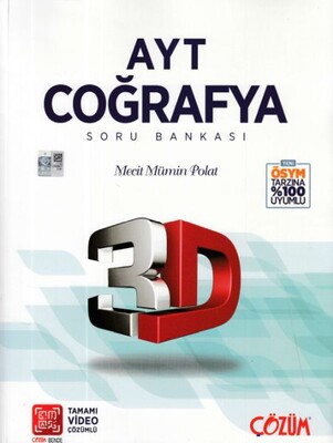 AYT Coğrafya Soru Bankası - 3D Yayınları