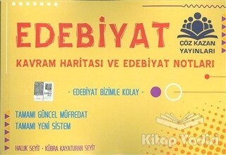 AYT Edebiyat Kavram Haritası ve Notları - Çöz Kazan Yayınları