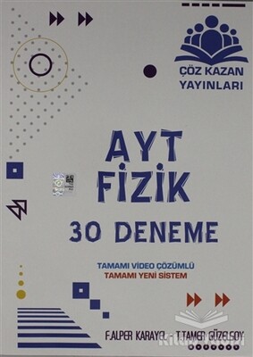 AYT Fizik 30 Deneme - Çöz Kazan Yayınları