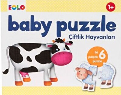 Baby Puzzle-Çiftlik Hayvanları - EOLO Eğitici Oyuncak ve Kitap