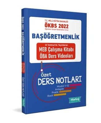 Başöğretmenlik Meb Çalışma Kitabı Öba Ders Videoları Özet Ders Notları - Markaj Yayınları