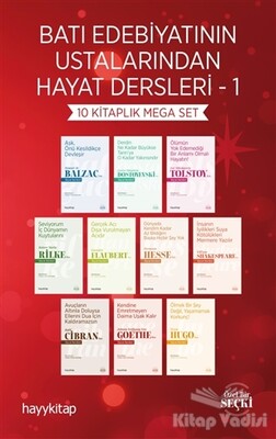 Batı Edebiyatının Ustalarından Hayat Dersleri - 1 (10 Kitap) - Hayy Kitap