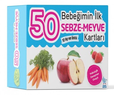 Bebeğimin İlk 50 Sebze-Meyve Kartları - Minik Damla
