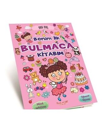 Benim İlk Bulmaca Kitabım - Pembe (Kalem Hediyeli) - Yumurcak Yayınları