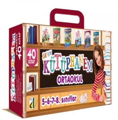 Benim Kütüphanem Ortaokul - 5.6.7.8. Sınıflar (40 Kitap) - Damla Yayınevi
