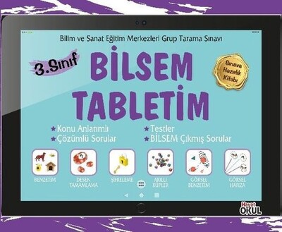 Bilsem Tabletim 3. Sınıf Sınava Hazırlık Kitabı - Hayat Okul Yayınları
