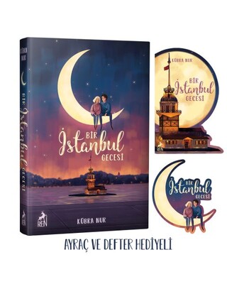 Bir İstanbul Gecesi (Ciltli) Ayraç ve Defter Hediyeli - Ren Kitap