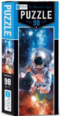 Bleu Focus The Astronaut In Space - Puzzle 98 Parça - Blue Focus