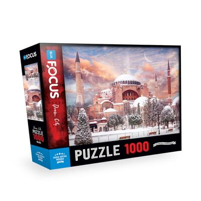 Blue Focus 1000 Parça Puzzle Ayasofya Camii - 1