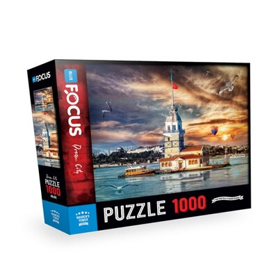 Blue Focus 1000 Parça Puzzle Kız Kulesi - Blue Focus