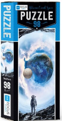 Blue Focus Astronaut And Space - Puzzle 98 Parça - Blue Focus