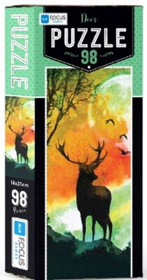 Blue Focus Deer - Puzzle 98 Parça - 1