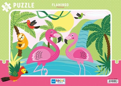 Blue Focus Flamingo (Flamingo) - Puzzle 30 Parça - Blue Focus