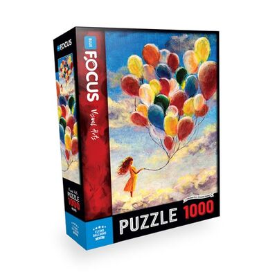 Blue Focus Flyıng Balloons - Puzzle 1000 Parça - 1