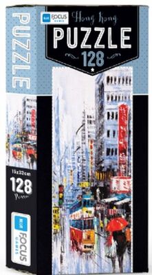 Blue Focus Hong Kong - Puzzle 128 Parça - 1