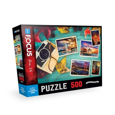 Blue Focus Istanbul Photographer (İstanbul Fotoğrafçısı) - Puzzle 500 Parça - Blue Focus