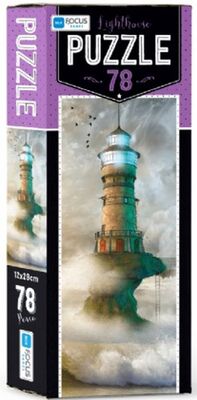 Blue Focus Lighthouse - Puzzle 78 Parça - 1