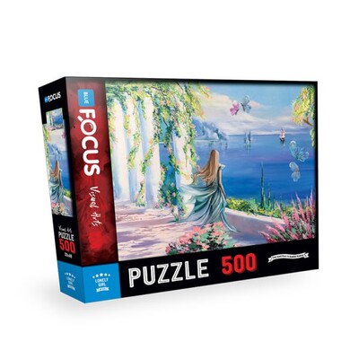 Blue Focus Lonely Girl (Yalnız Kız) - Puzzle 500 Parça - Blue Focus