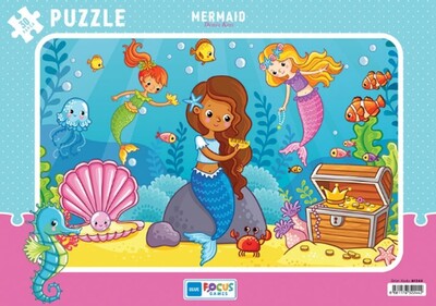 Blue Focus Mermaid (Deniz Kızı) Puzzle 30 Parça - Blue Focus
