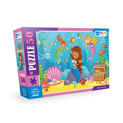 Blue Focus - Mermaid (Deniz Kızı) - Puzzle 50 Parça - Blue Focus