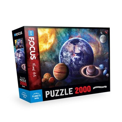 Blue Focus Planets (Gezegenler) - Puzzle 2000 Parça - Blue Focus
