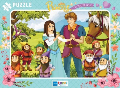 Blue Focus Princess Pamuk Prenses - Puzzle 72 Parça - Blue Focus