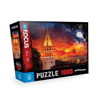 Blue Focus Puzzle Galata Kulesi 1000 Parça - Blue Focus