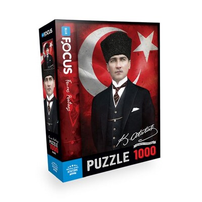 Blue Focus Puzzle Mustafa Kemal Atatürk 1000 Parça - Blue Focus