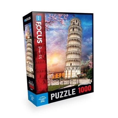 Blue Focus Puzzle Pisa Kulesi 1000 Parça - Blue Focus