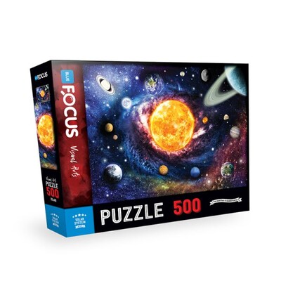 Blue Focus Solar System (Güneş Sistemi) - Puzzle 500 Parça - Blue Focus