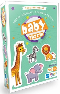 Blue Focus Vahşi Hayvanlar - Baby Puzzle - Blue Focus