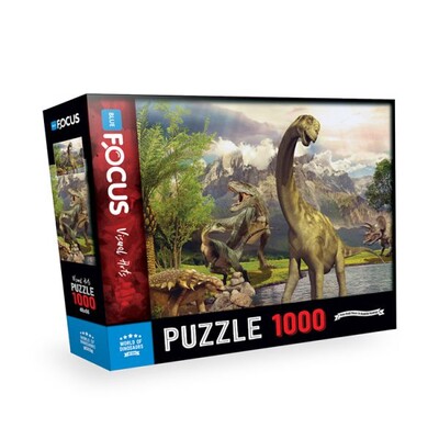 Blue Focus World Of Dınosaurs - Puzzle 1000 Parça - Blue Focus
