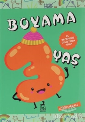 Boyama 3 Yaş (El Becerisini Geliştiren Kitap) - Ren Kitap