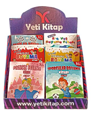 Boyama ve Aktivite Kitapları Standı (120 Kitap) - Yeti Kitap