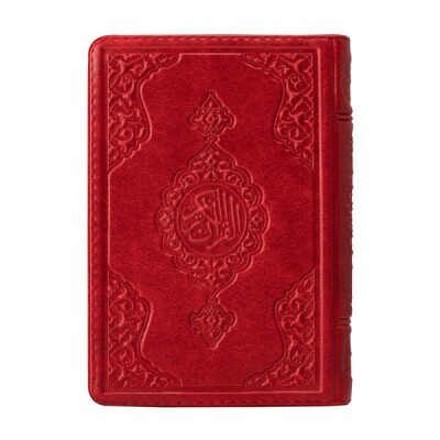 Çanta Boy Kur'an-ı Kerim (Kırmızı Renk, Kılıflı, Mühürlü) - Hayrat Neşriyat