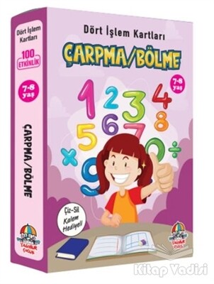 Çarpma Bölme - Dört İşlem Kartları 7-8 Yaş - Yağmur Çocuk