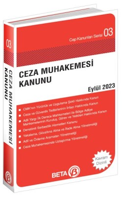 Cep Kanunları Serisi 03 - Ceza Muhakemesi Kanunu (Cep Boy) - Beta Basım Yayım